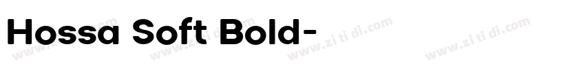 Hossa Soft Bold字体转换
